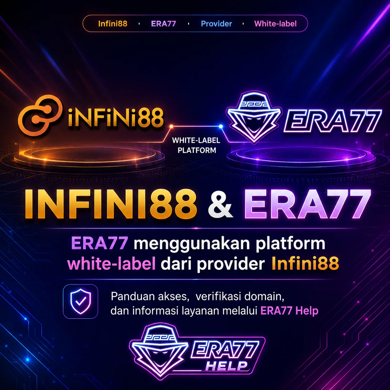 Platform whitelabel Infini88 dan ERA77